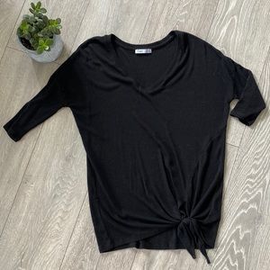 Dex shirt with tie in front